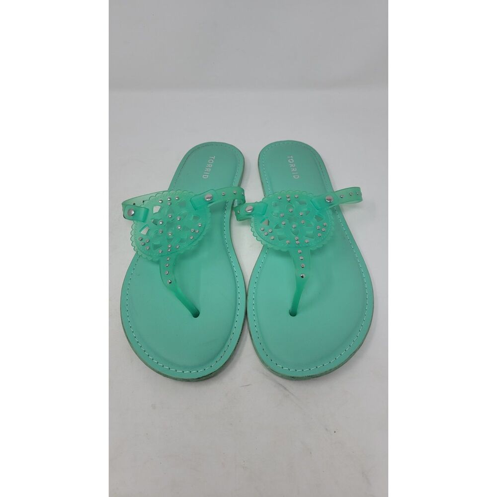 Torrid Medallion Mint T-Strap Extra Wide Width Sandals